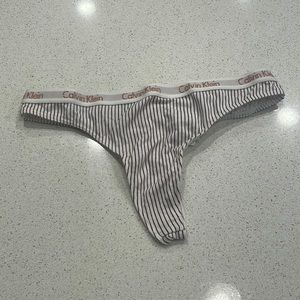 Calvin Klein striped thong